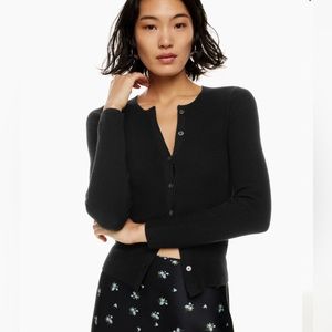 Wilfred black cardigan with button